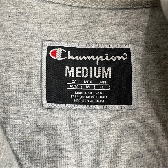 Champion Sherpa Style Pullover Jacket Size Medium - Picture 4 of 9